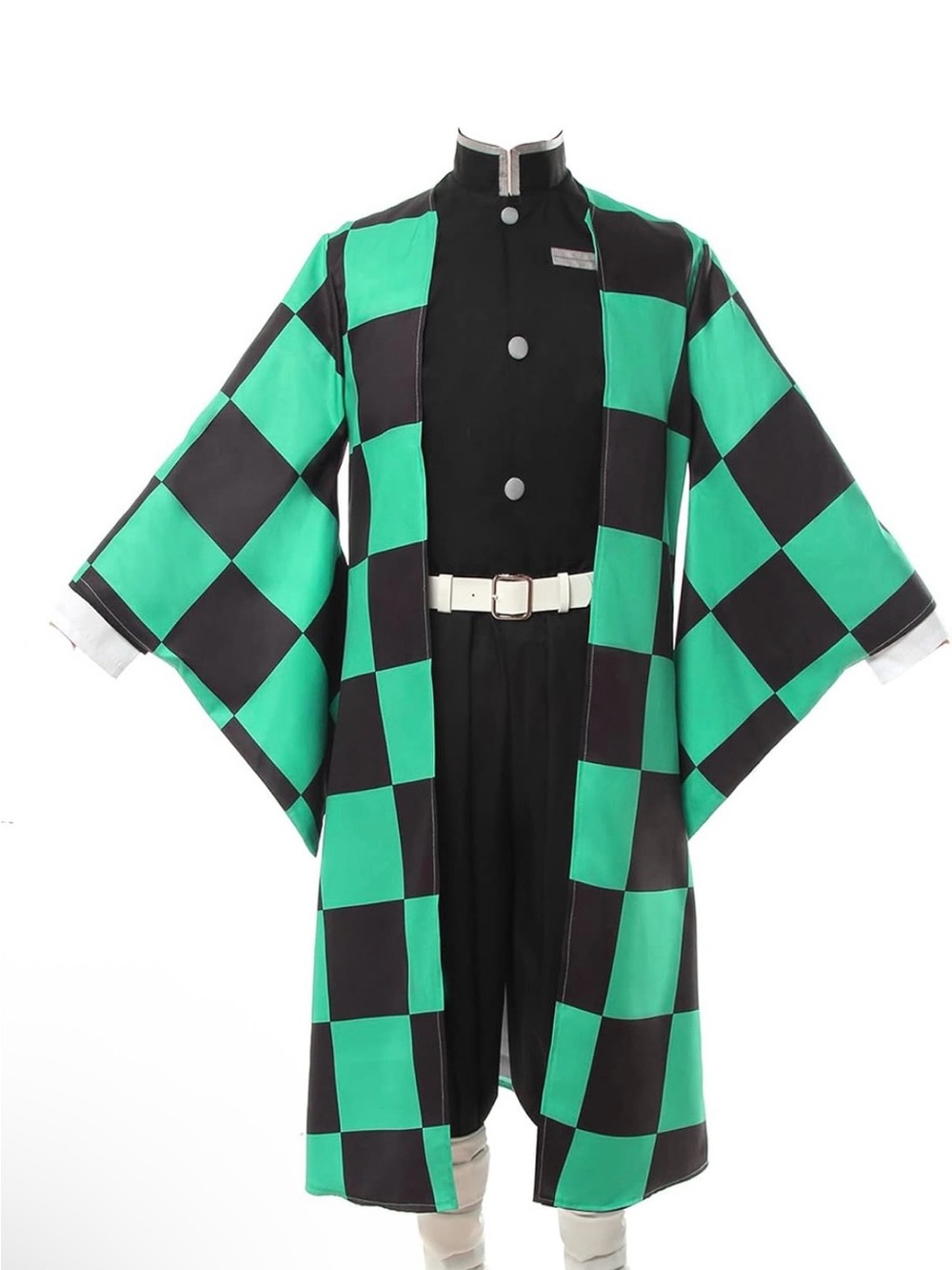 Tanjiro Demon Slayer Cosplay Kimono Robe Adult Size Large
